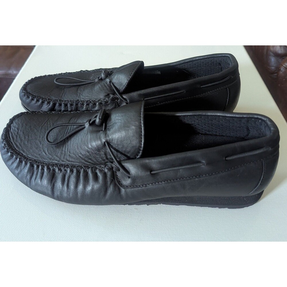 SAS Running Late-X Womens Size 12M Black Leather Memory Foam Comfort Loafers - Picture 3 of 8